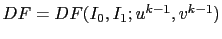 $ DF=DF(I_0,I_1;u^{k-1},v^{k-1})$