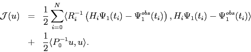 \begin{displaymath}\begin{array}{rcl} \displaystyle \mathcal{J}(u) & = &\display...
...playstyle \frac{1}{2} \langle P_0^{-1} u,u \rangle. \end{array}\end{displaymath}